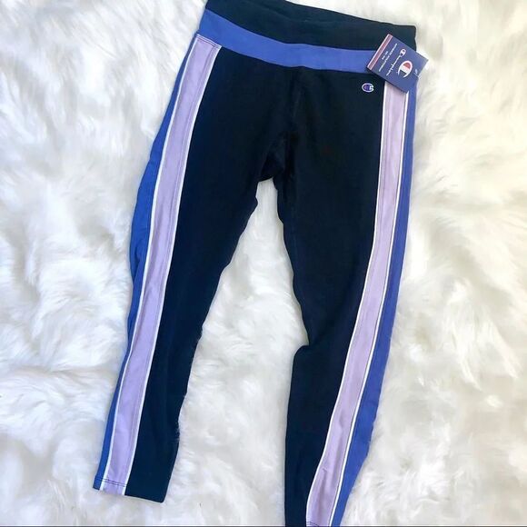 Champion Color Block Cropped Leggings - Picture 1 of 3